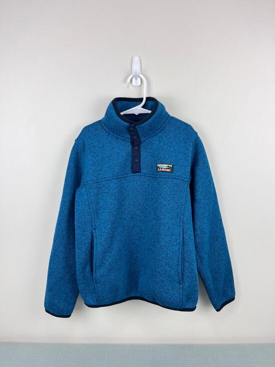 L.L. Bean Other - L.L. Bean Sweater Fleece Half Snap Pullover Blue Small 8